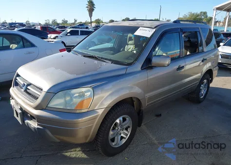 2003 Honda Pilot Ex-L from USA, damaged, VIN 2HKYF18623H593271
